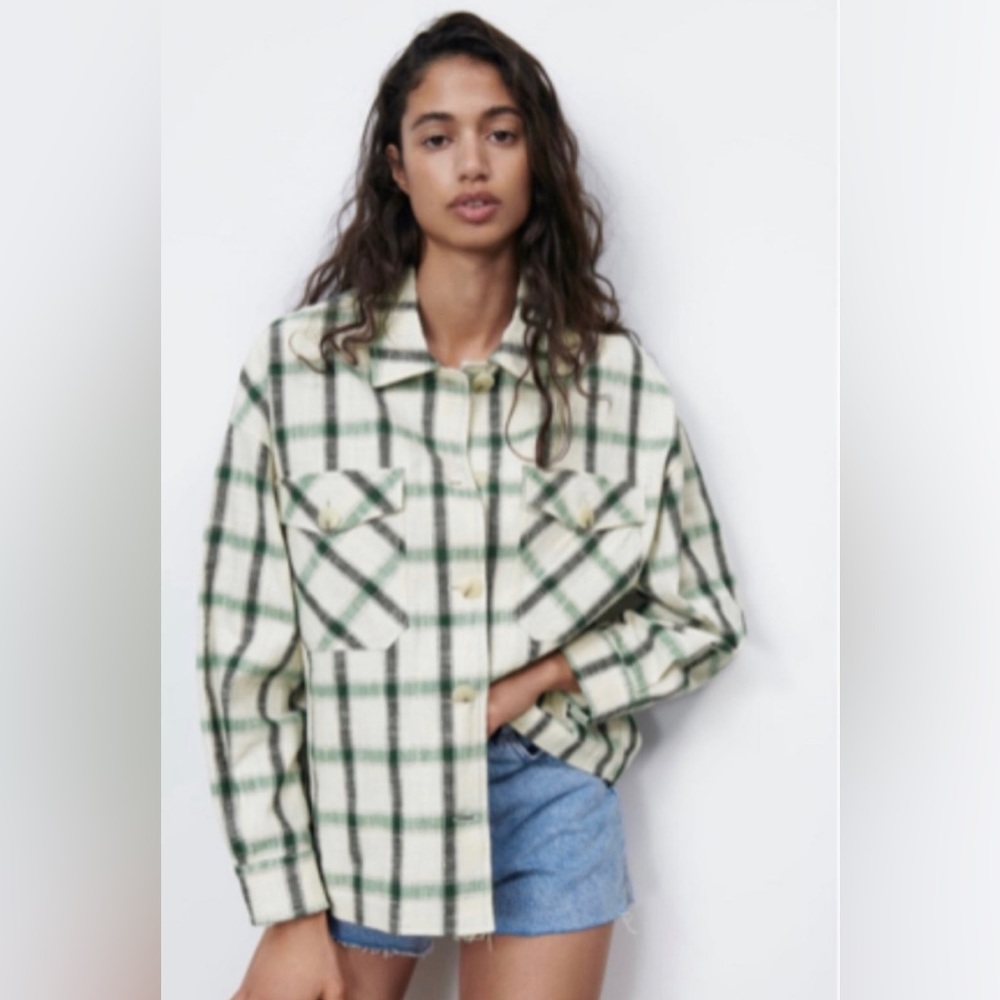 Zara plaid overshirt